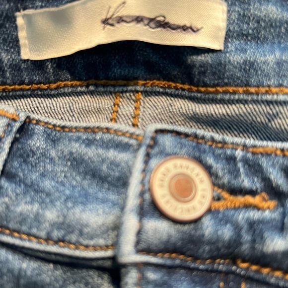 KanCan Distressed Skinny Leg Blue Jeans, size 27, 5 pockets, style #VBK1375A. - Picture 5 of 7